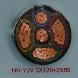 铜电缆 五芯交联电缆YJV 3*120+2*70平方